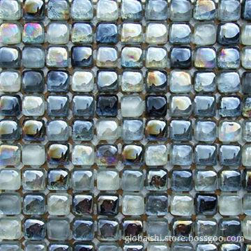 Crystal Glass Mosaic, Mix Colors, 300 x 300mm, 25 x 25 x 14mm Unit Size